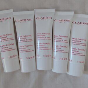 5 Clarins Gentle Foaming Cleanser with Cottonseed 1.4 oz sealed